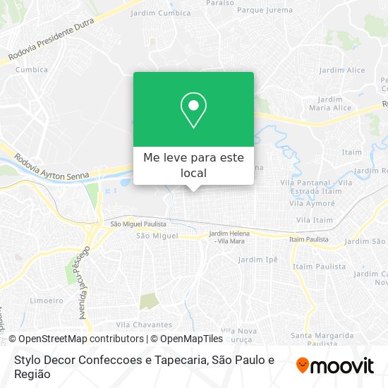Stylo Decor Confeccoes e Tapecaria mapa