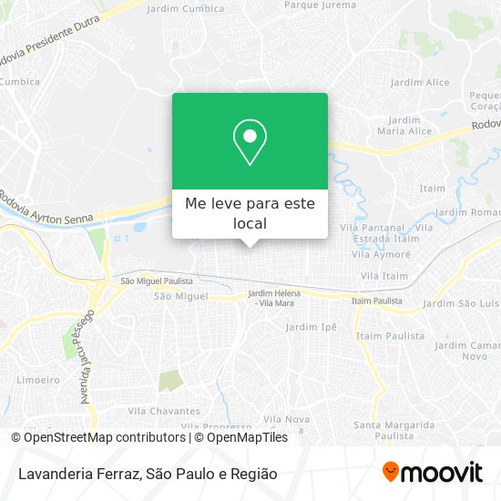 Lavanderia Ferraz mapa