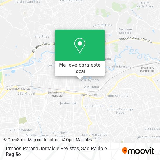 Irmaos Parana Jornais e Revistas mapa