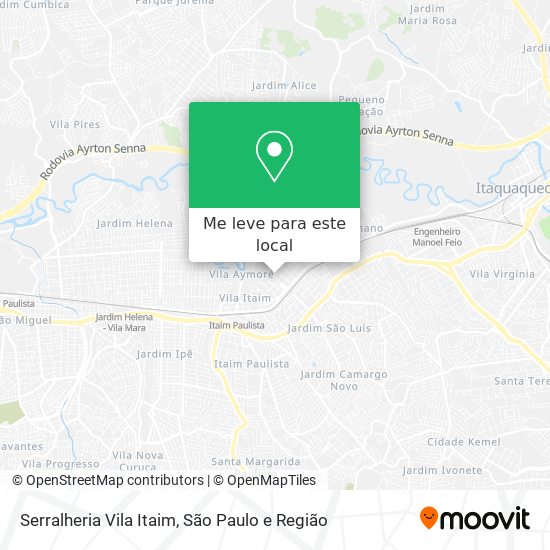 Serralheria Vila Itaim mapa