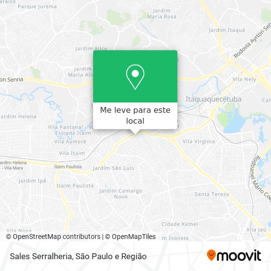 Sales Serralheria mapa