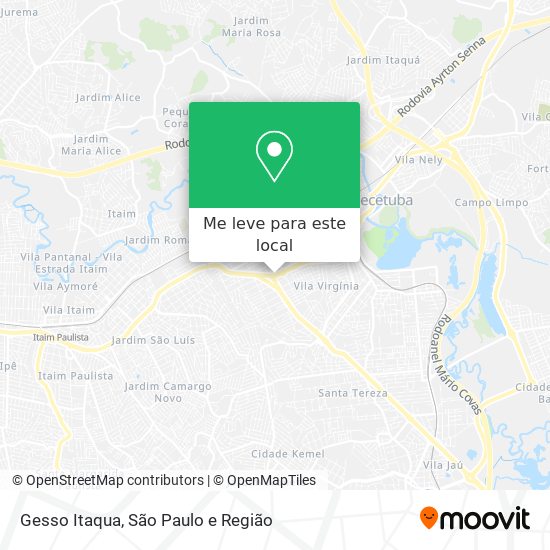 Gesso Itaqua mapa