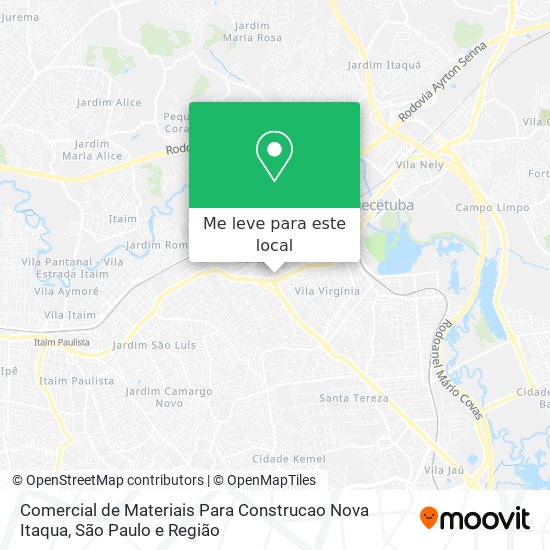 Comercial de Materiais Para Construcao Nova Itaqua mapa