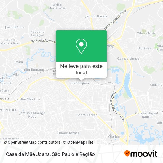 Casa da Mãe Joana mapa
