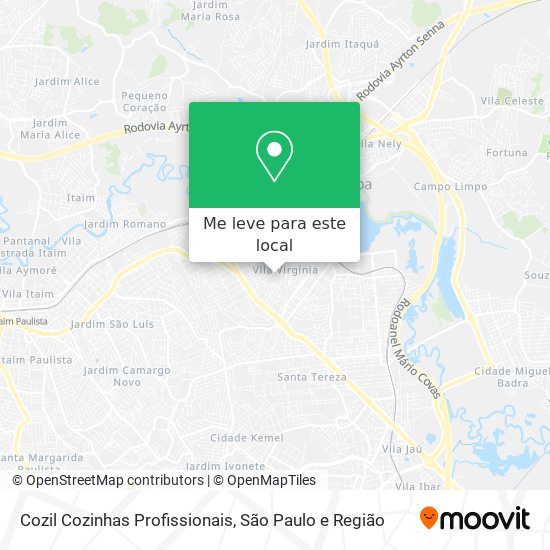 Cozil Cozinhas Profissionais mapa