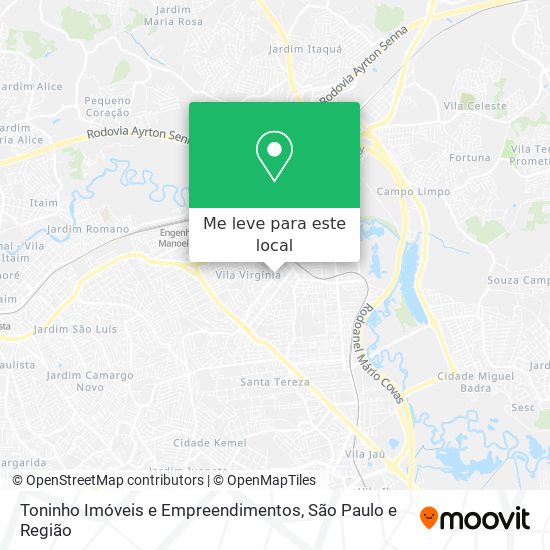 Toninho Imóveis e Empreendimentos mapa