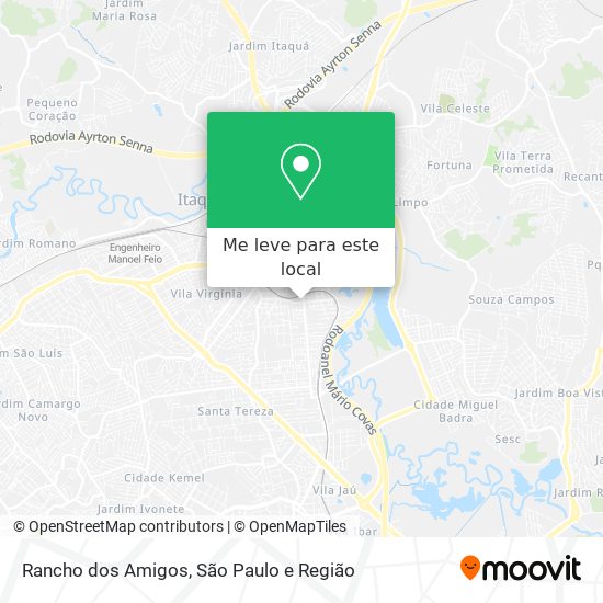Rancho dos Amigos mapa