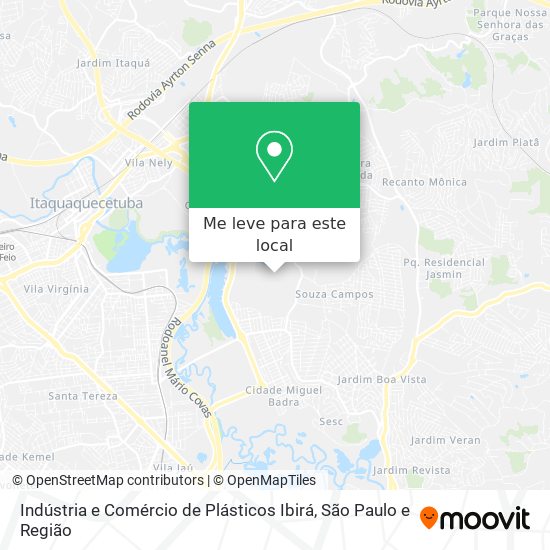 Indústria e Comércio de Plásticos Ibirá mapa