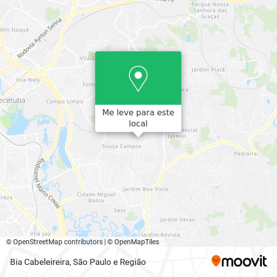 Bia Cabeleireira mapa
