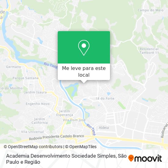 Academia Desenvolvimento Sociedade Simples mapa