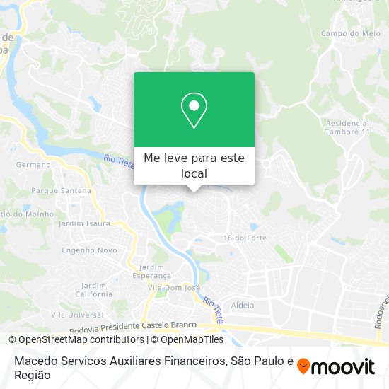 Macedo Servicos Auxiliares Financeiros mapa