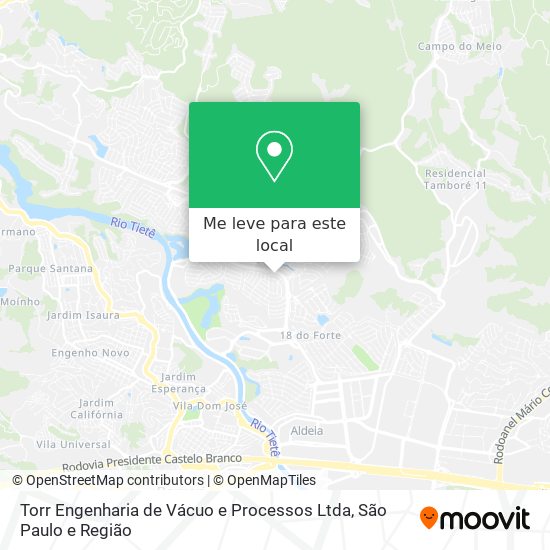 Torr Engenharia de Vácuo e Processos Ltda mapa