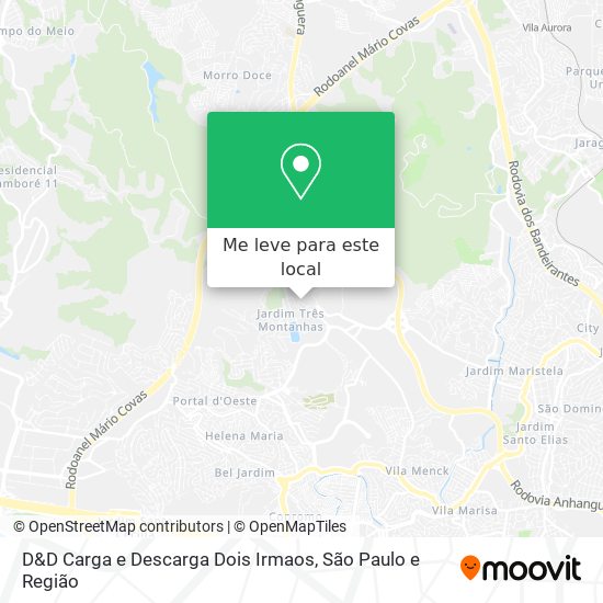 D&D Carga e Descarga Dois Irmaos mapa