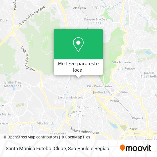 Santa Monica Futebol Clube mapa