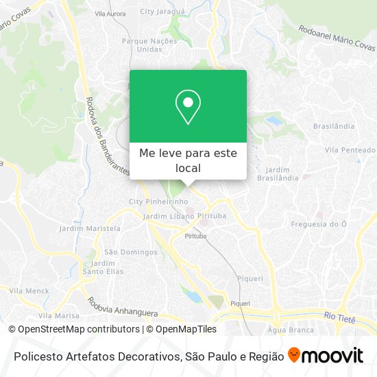 Policesto Artefatos Decorativos mapa