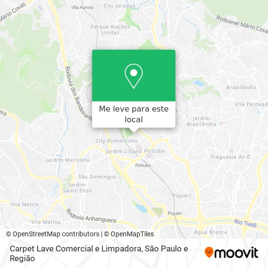 Carpet Lave Comercial e Limpadora mapa