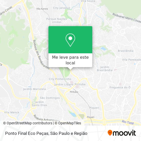 Ponto Final Eco Peças mapa