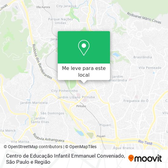 Centro de Educação Infantil Emmanuel Conveniado mapa