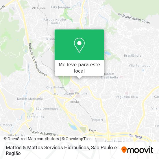 Mattos & Mattos Servicos Hidraulicos mapa