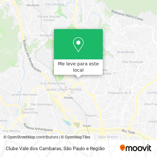 Clube Vale dos Cambaras mapa