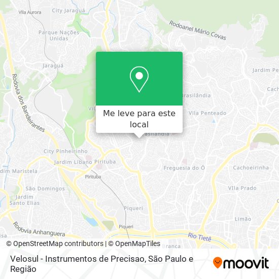 Velosul - Instrumentos de Precisao mapa