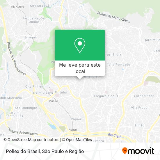 Poliex do Brasil mapa