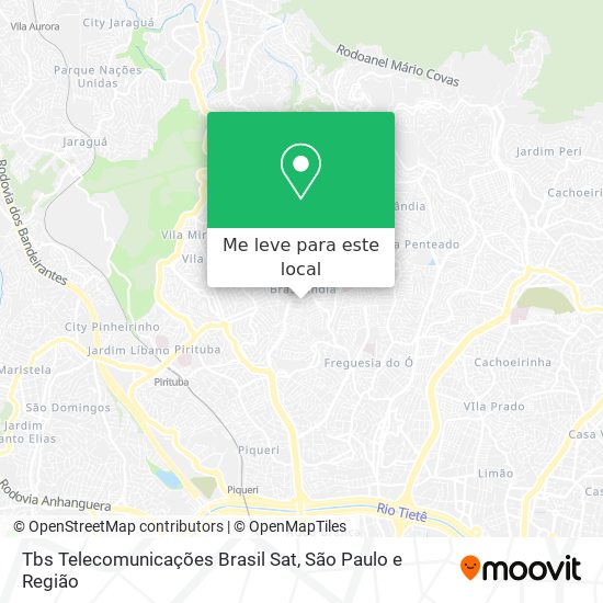 Tbs Telecomunicações Brasil Sat mapa