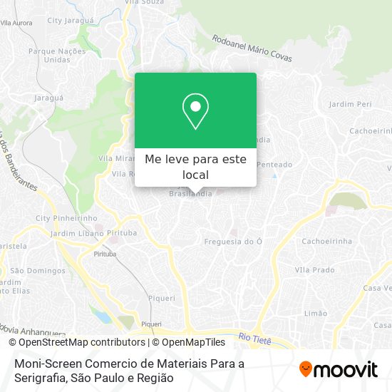 Moni-Screen Comercio de Materiais Para a Serigrafia mapa