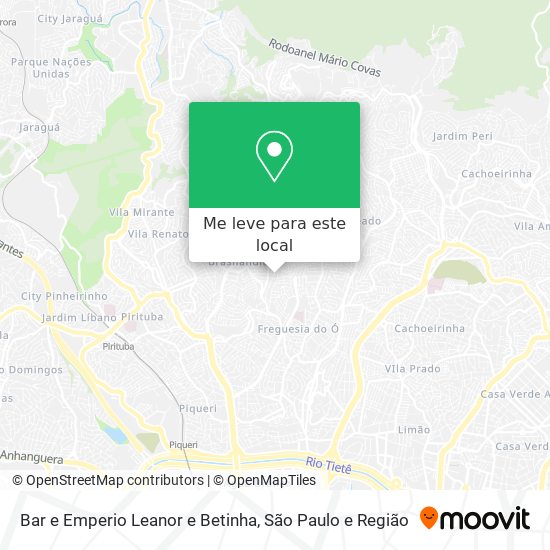 Bar e Emperio Leanor e Betinha mapa