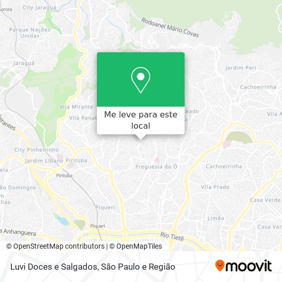 Luvi Doces e Salgados mapa