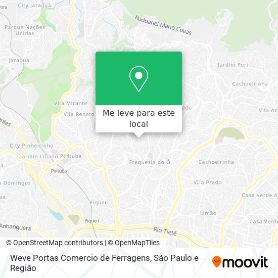 Weve Portas Comercio de Ferragens mapa