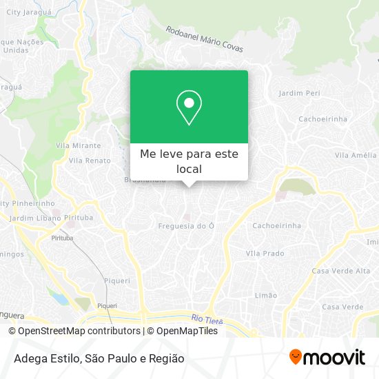 Adega Estilo mapa