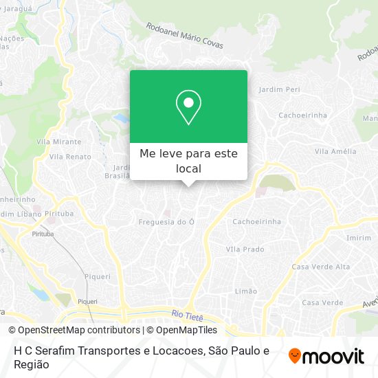 H C Serafim Transportes e Locacoes mapa