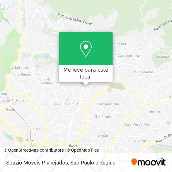 Spazio Moveis Planejados mapa