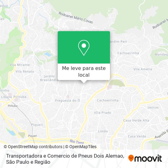 Transportadora e Comercio de Pneus Dois Alemao mapa