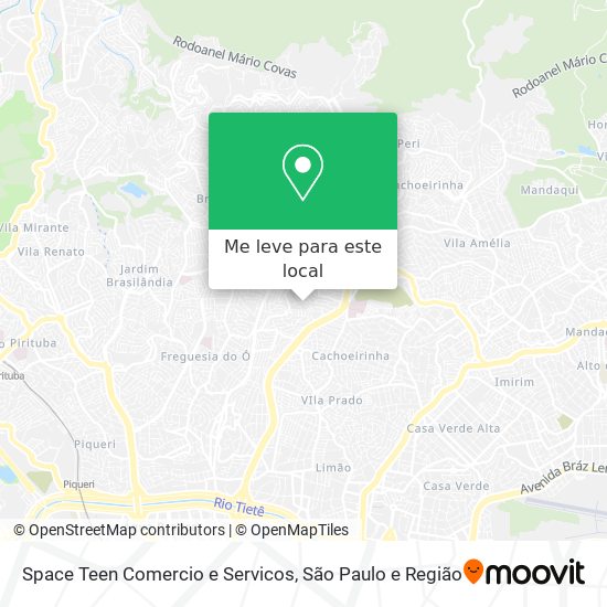 Space Teen Comercio e Servicos mapa