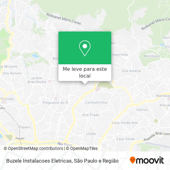 Buzele Instalacoes Eletricas mapa