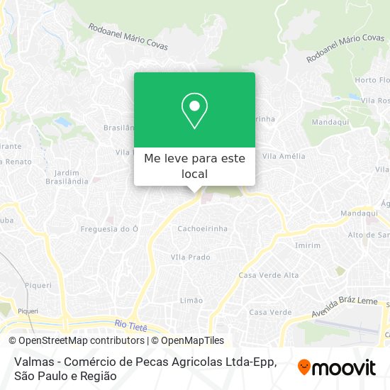 Valmas - Comércio de Pecas Agricolas Ltda-Epp mapa