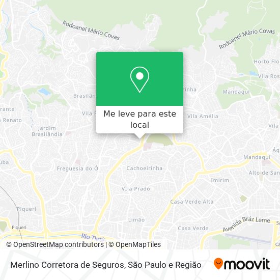 Merlino Corretora de Seguros mapa