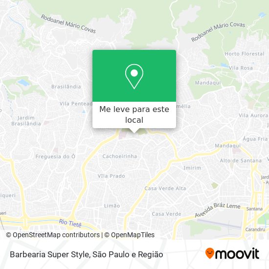 Barbearia Super Style mapa