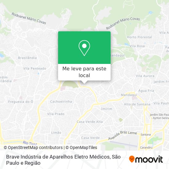 Brave Indústria de Aparelhos Eletro Médicos mapa