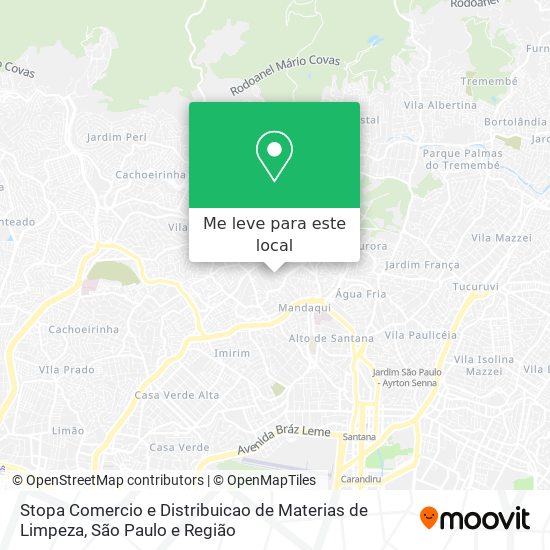 Stopa Comercio e Distribuicao de Materias de Limpeza mapa