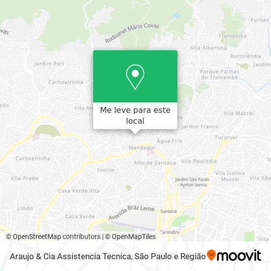Araujo & Cia Assistencia Tecnica mapa