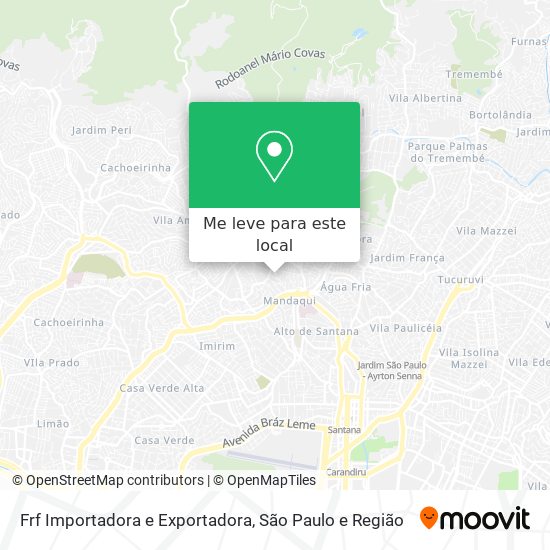 Frf Importadora e Exportadora mapa