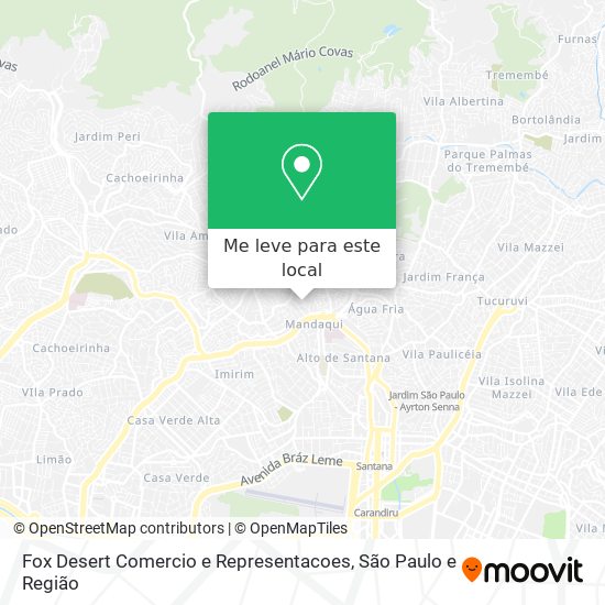 Fox Desert Comercio e Representacoes mapa