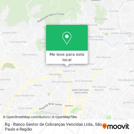 Bg - Banco Gestor de Cobranças Vencidas Ltda. mapa
