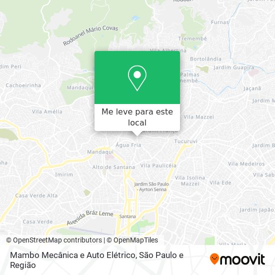 Mambo Mecânica e Auto Elétrico mapa
