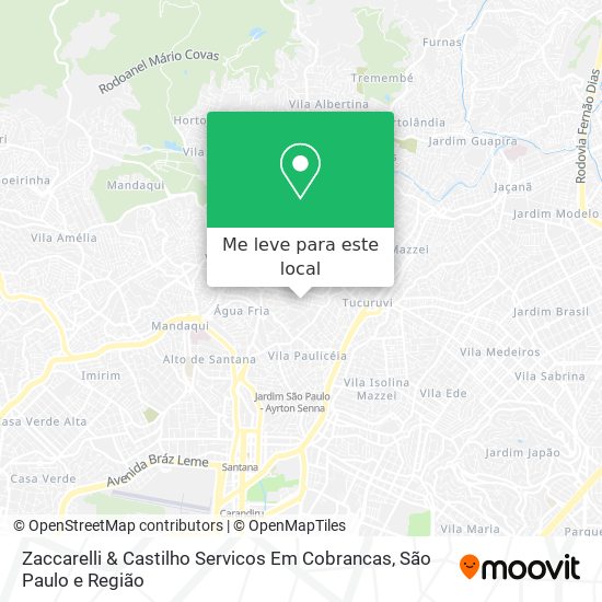 Zaccarelli & Castilho Servicos Em Cobrancas mapa