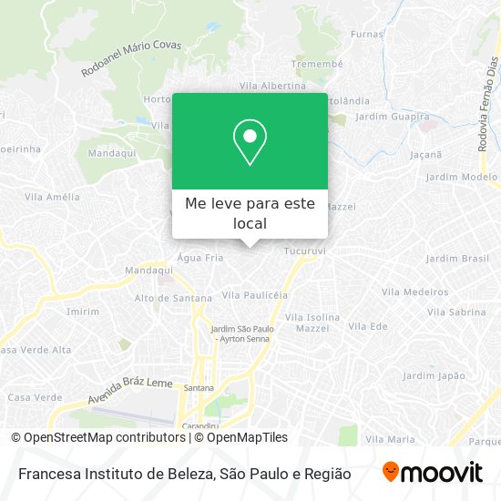 Francesa Instituto de Beleza mapa