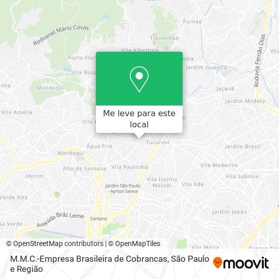 M.M.C.-Empresa Brasileira de Cobrancas mapa